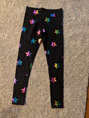 NWT Terez Rainbow Star Foil UpLift Leggings Size S